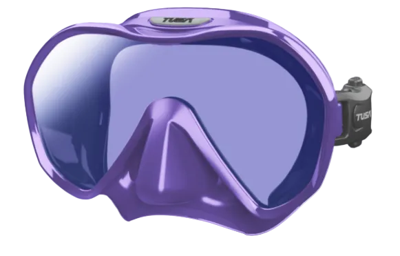 TUSA Zensee Pro Mask – Premium Frameless Dive Mask with UV420 & CrystalView Optical Glass Vivid Purple